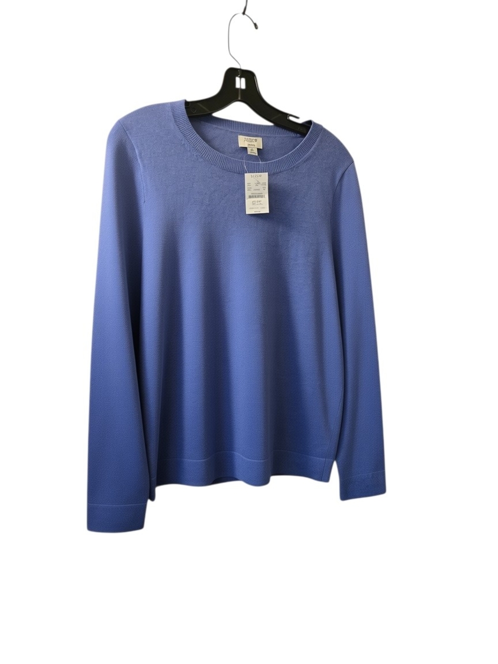 J. Crew Teddie Cotton Blue Crewneck Sweater